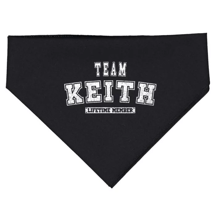 Team Keith Lifetime Member Family Last Name USA-Made Doggie Bandana