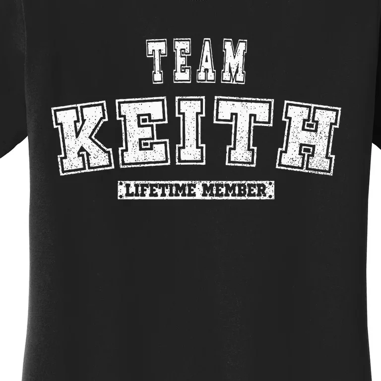 Team Keith Lifetime Member Family Last Name Women's T-Shirt