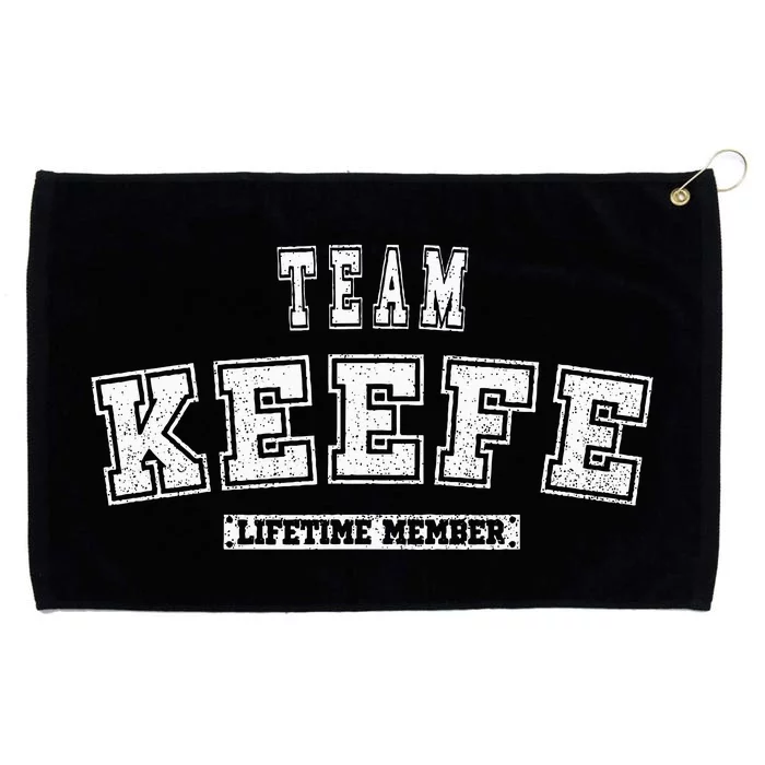 Team Keefe Lifetime Member Family Last Name Grommeted Golf Towel