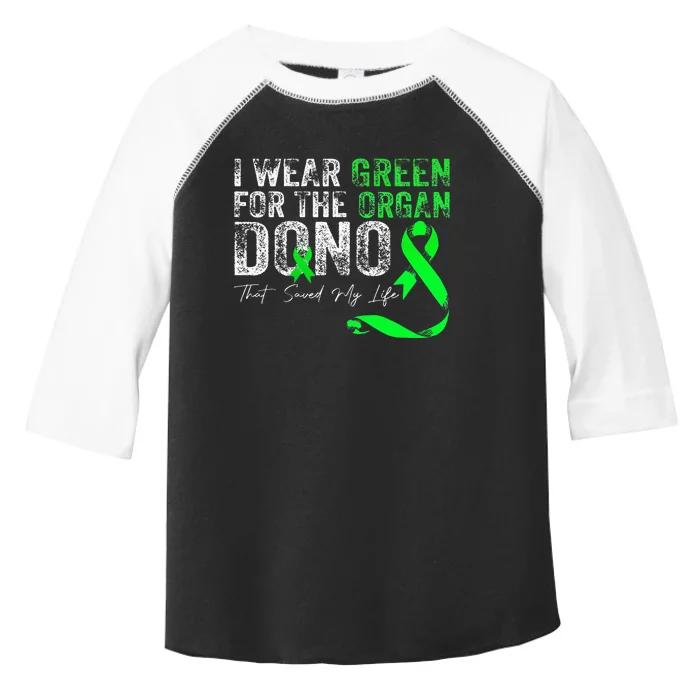 Transplant Kidney Liver Surgery Green For The Organ Donor Toddler Fine Jersey T-Shirt