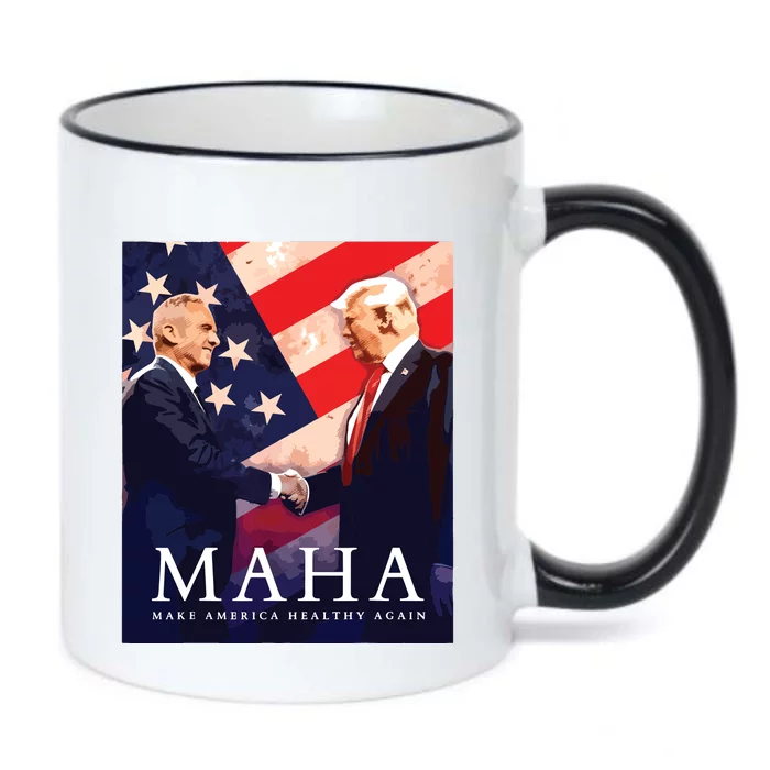 Trump Kennedy Make America Healthy Again Black Color Changing Mug