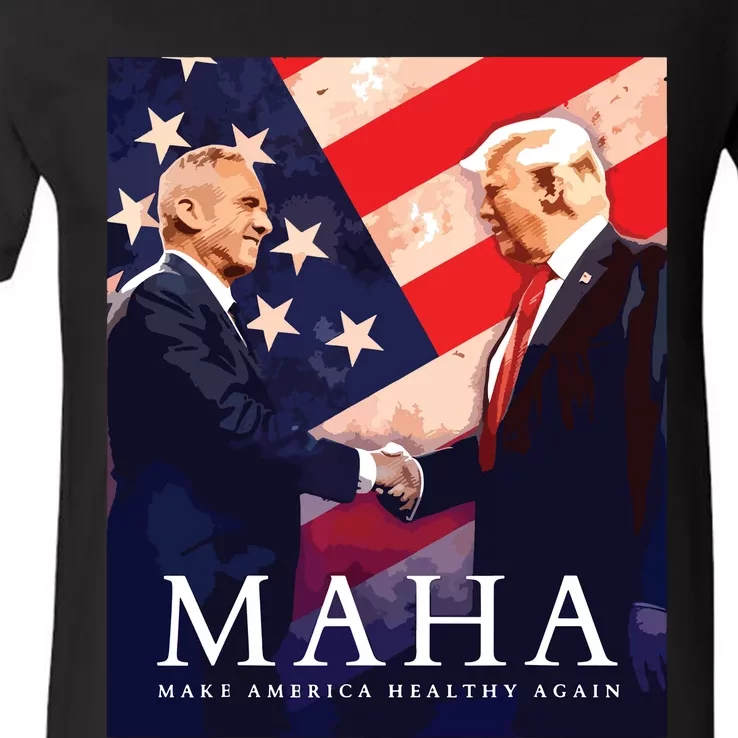 Trump Kennedy Make America Healthy Again V-Neck T-Shirt