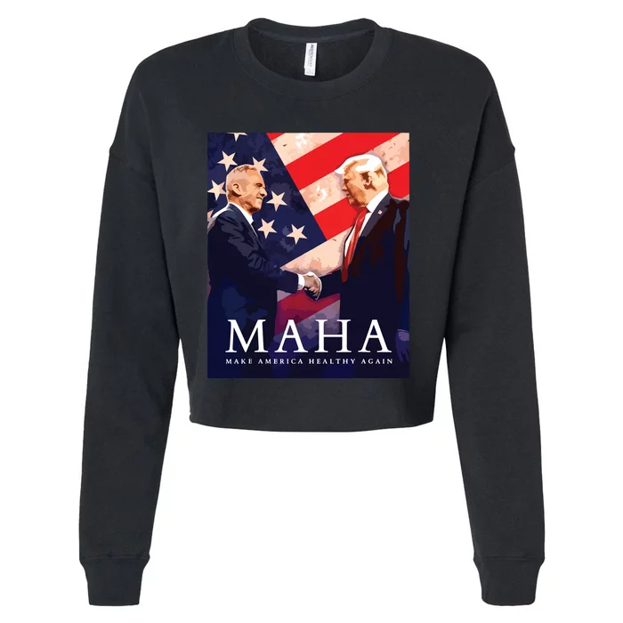 Trump Kennedy Make America Healthy Again Cropped Pullover Crew