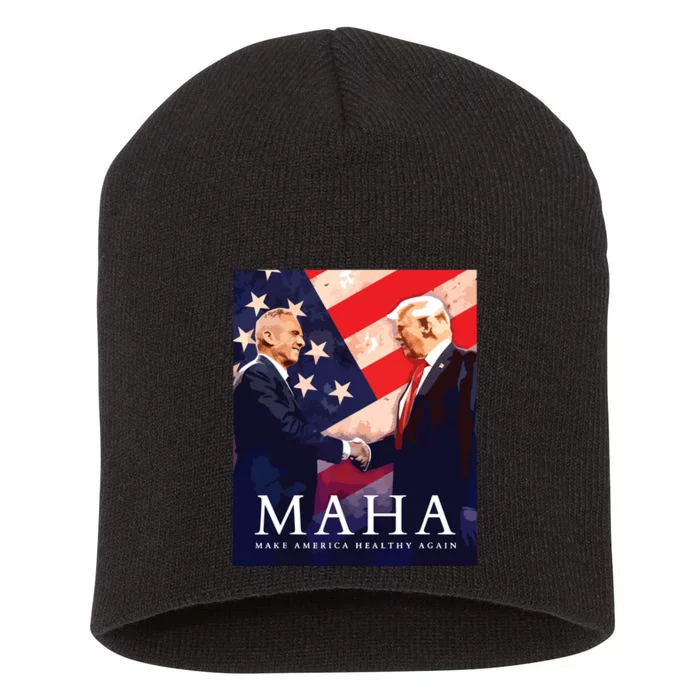 Trump Kennedy Make America Healthy Again Short Acrylic Beanie