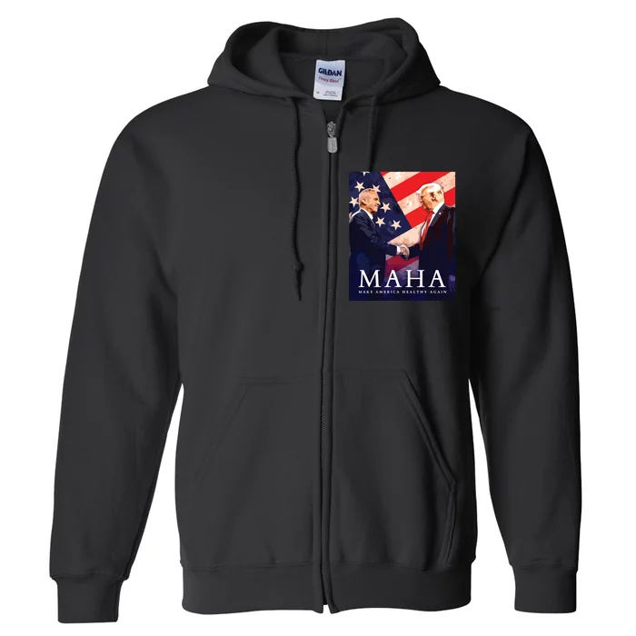 Trump Kennedy Make America Healthy Again Full Zip Hoodie