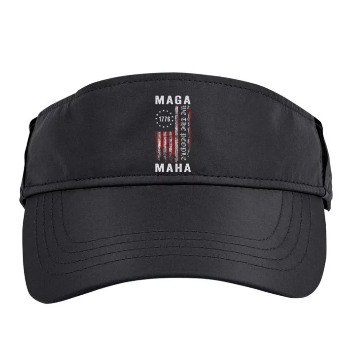 Trump Kennedy Maga Maha 2024 Flag Adult Drive Performance Visor