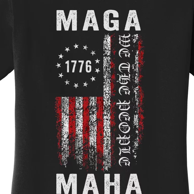 Trump Kennedy Maga Maha 2024 Flag Women's T-Shirt