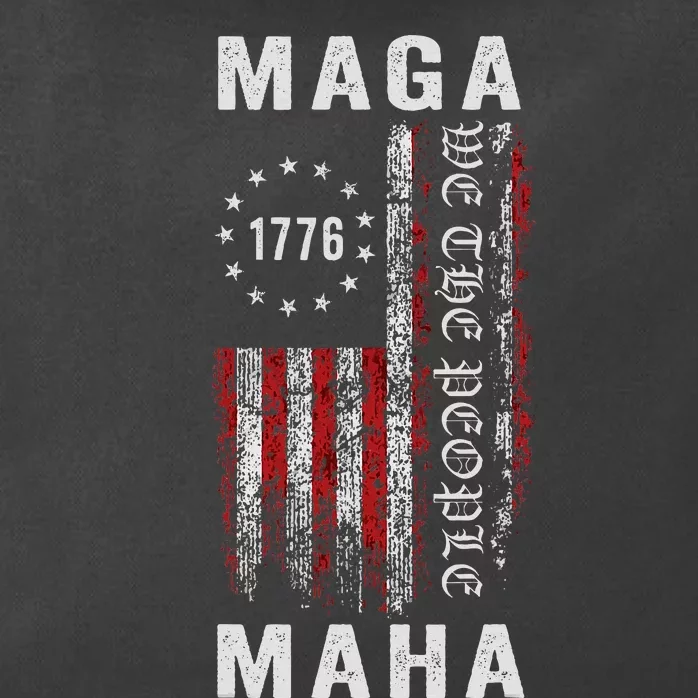 Trump Kennedy Maga Maha 2024 Flag Zip Tote Bag