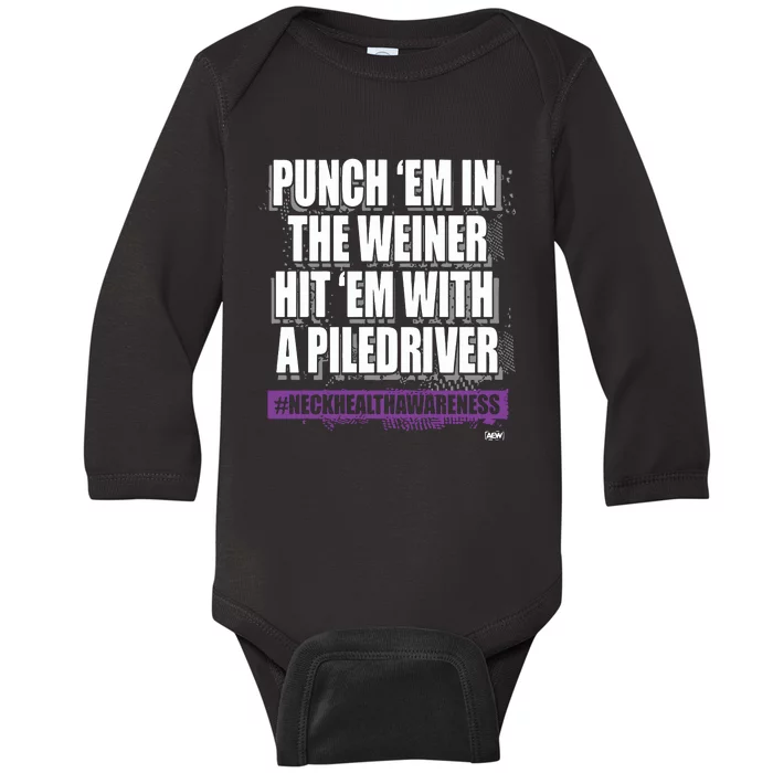 The Kingdom Neck Health Awareness Baby Long Sleeve Bodysuit