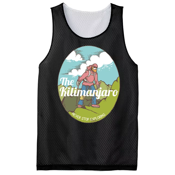 The Kilimanjaro Never Stop Exploring Mesh Reversible Basketball Jersey Tank