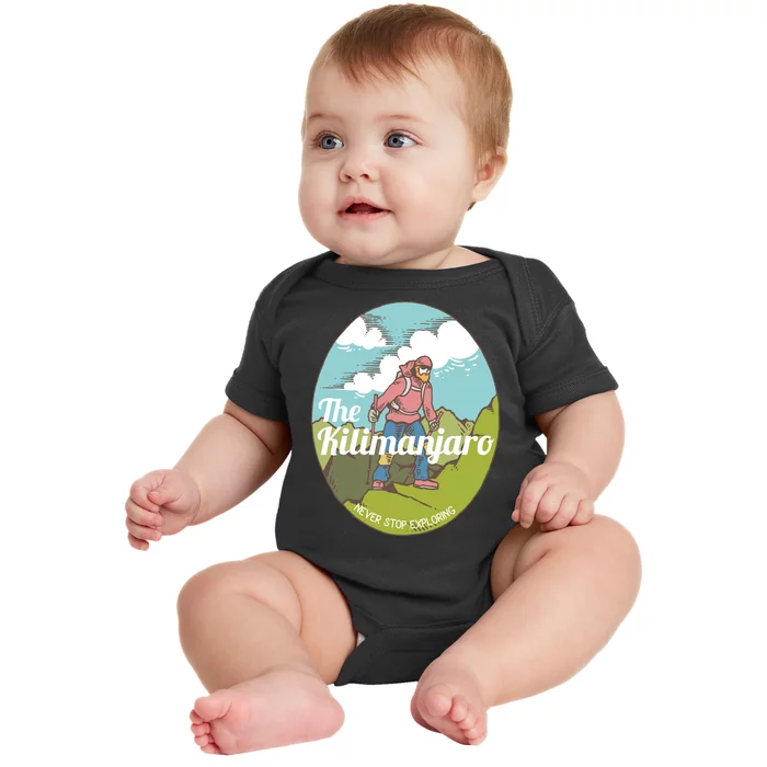 The Kilimanjaro Never Stop Exploring Baby Bodysuit