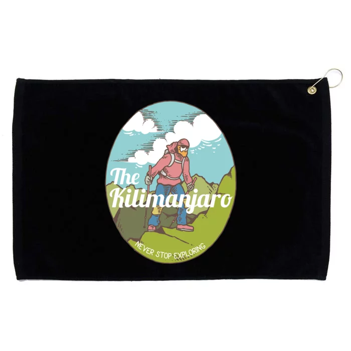 The Kilimanjaro Never Stop Exploring Grommeted Golf Towel