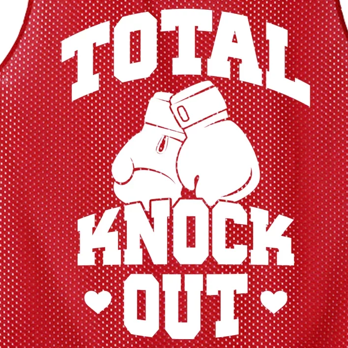 Total Knock Out Boxing Cute Gift Mesh Reversible Basketball Jersey Tank