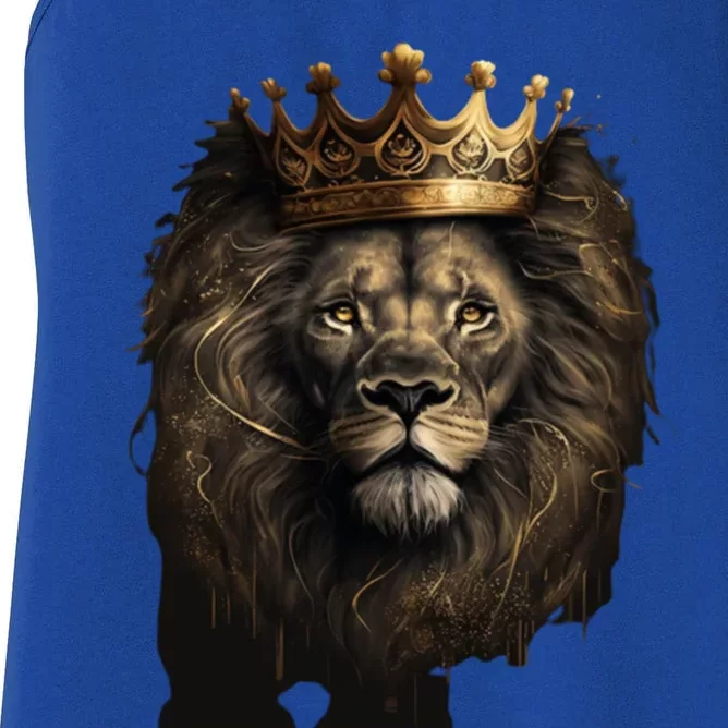 The King Of Lions Graphic Funny Gift Women's Racerback Tank