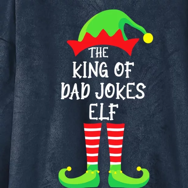 The King Of Dad Jokes Funny Funny Gift Hooded Wearable Blanket