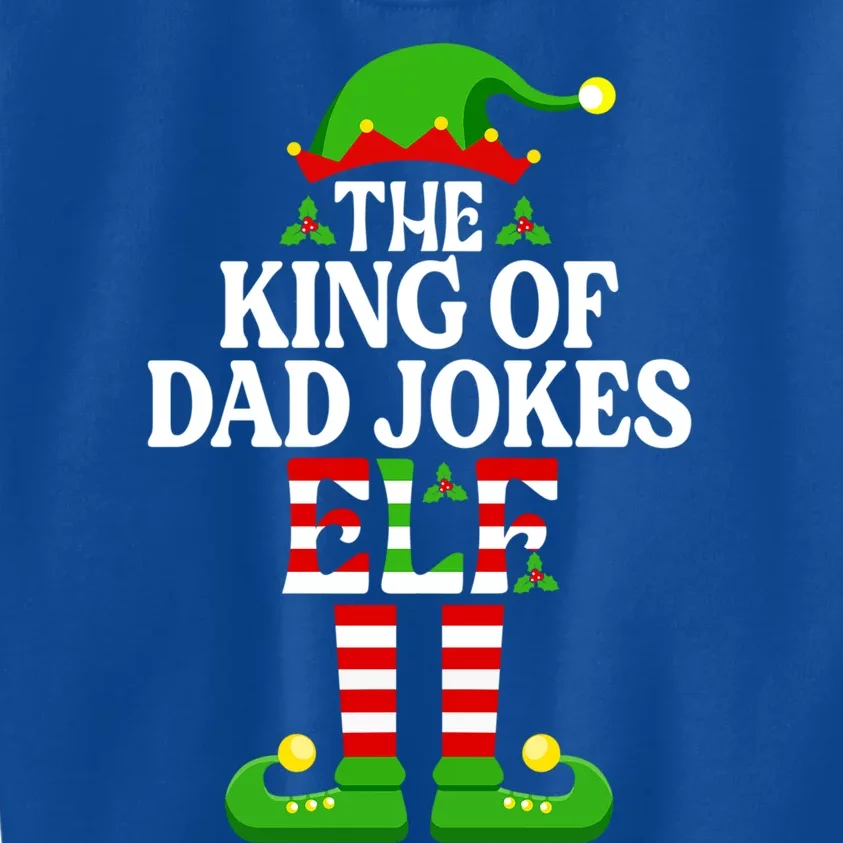 The King Of Dad Jokes Cute Gift Christmas Family Matching Cute Gift Kids Sweatshirt