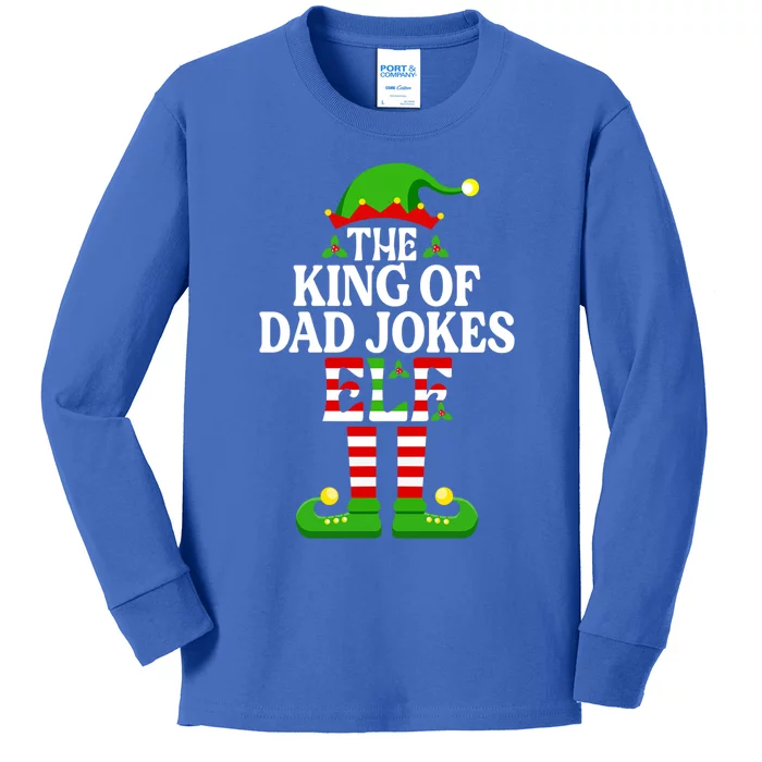 The King Of Dad Jokes Cute Gift Christmas Family Matching Cute Gift Kids Long Sleeve Shirt