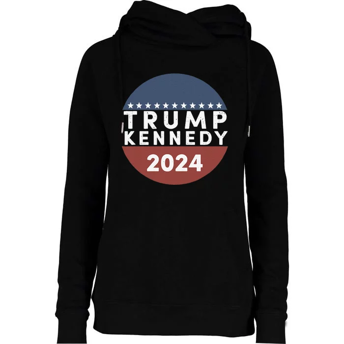 Trump Kennedy Political Campaign Support Womens Funnel Neck Pullover Hood