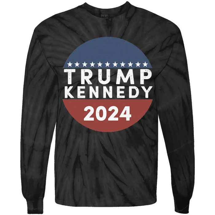 Trump Kennedy Political Campaign Support Tie-Dye Long Sleeve Shirt