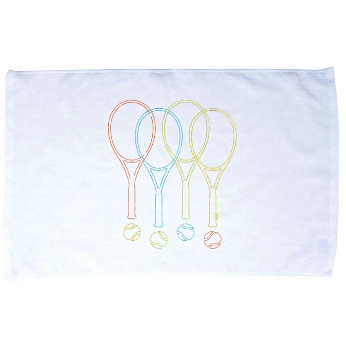 Tennis Kids Rackets Balls Cool Tennis Microfiber Hand Towel