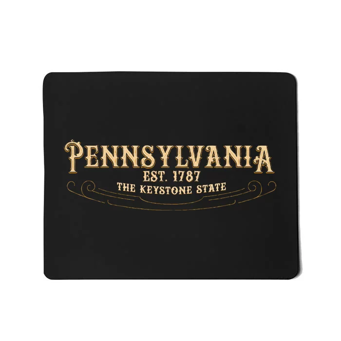 The Keystone State Pennsylvania Mousepad