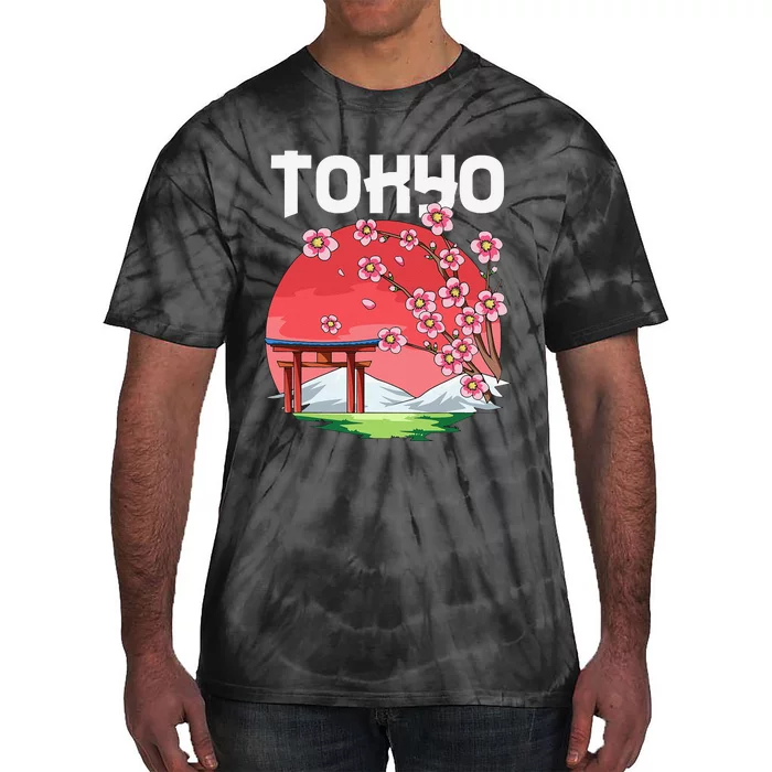 Tokyo Kyokujitsuki Sakura Japan Gift Tie-Dye T-Shirt