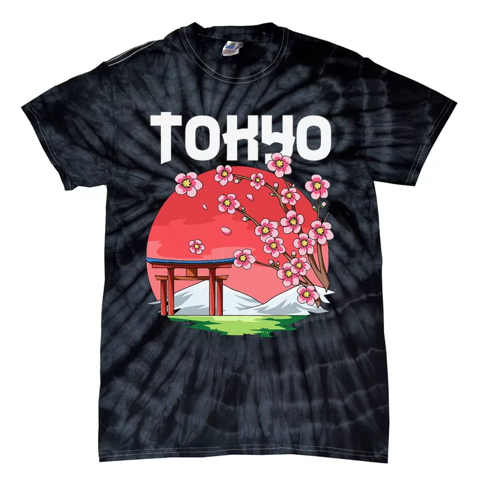 Tokyo Kyokujitsuki Sakura Japan Gift Tie-Dye T-Shirt