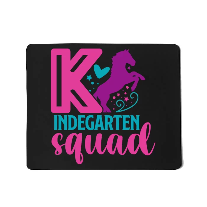 Team Kindergarten Squad Tee Teacher Back To School Gift Mousepad