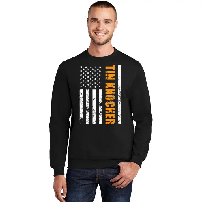 Tin Knocker Sheet Metal Worker American Vertical Sweatshirt