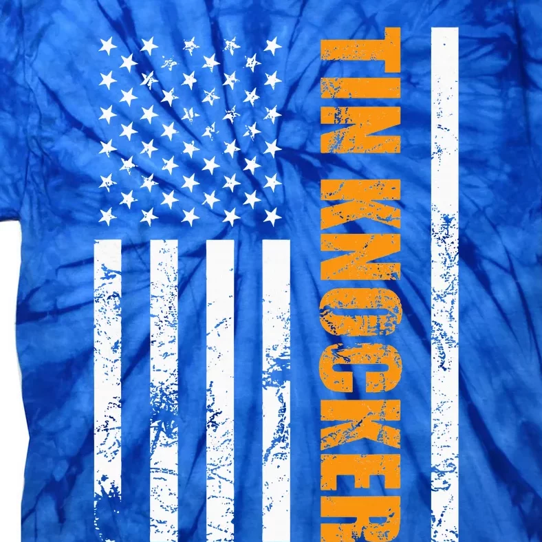 Tin Knocker Sheet Metal Worker Tie-Dye T-Shirt