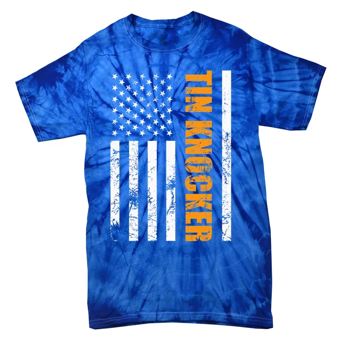 Tin Knocker Sheet Metal Worker Tie-Dye T-Shirt