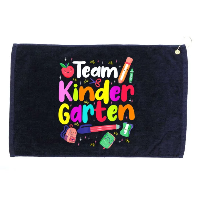 Team Kindergarten Teacher Educator Back To School Instructor Grommeted Golf Towel