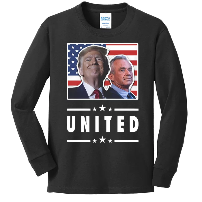 Trump Kennedy Kids Long Sleeve Shirt