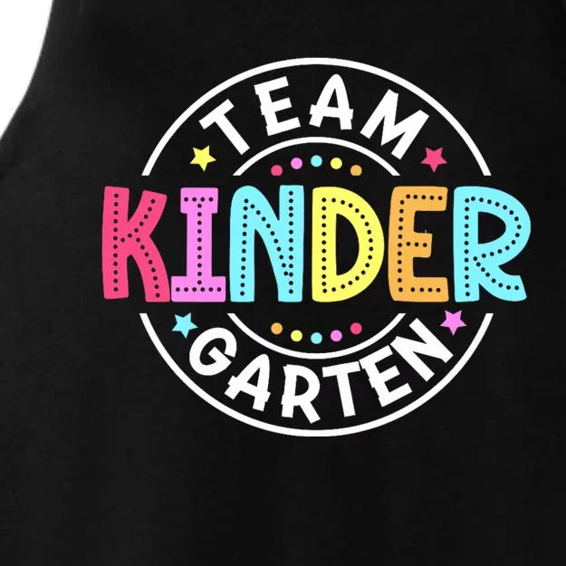 Team Kindergarten Teacher Back To School Kindergarten Squad Ladies Tri-Blend Wicking Tank