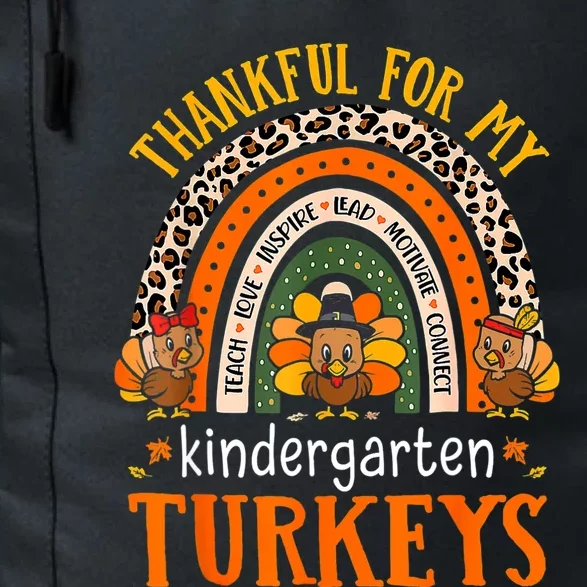 Thankful Kindergarten Teacher Student Thanksgiving Turkeys Daily Commute Backpack