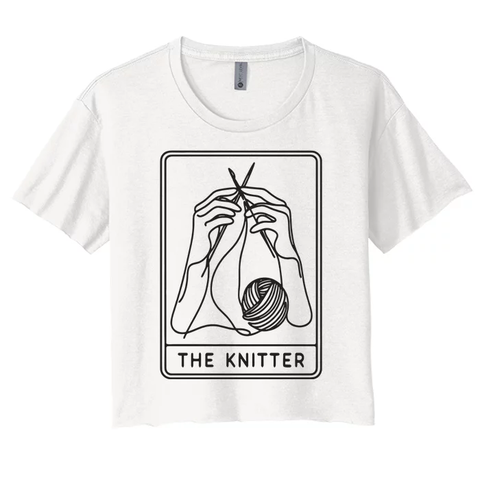 The Knitter Women's Crop Top Tee