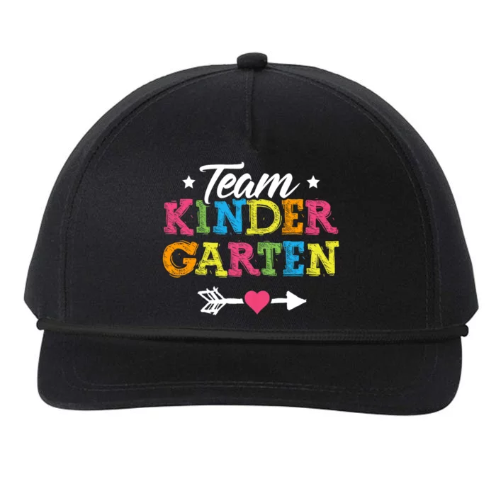 Team Kindergarten Teacher Student Back To School Snapback Five-Panel Rope Hat