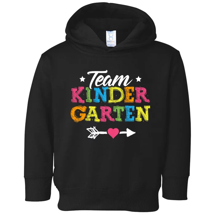 Team Kindergarten Teacher Student Back To School Toddler Hoodie