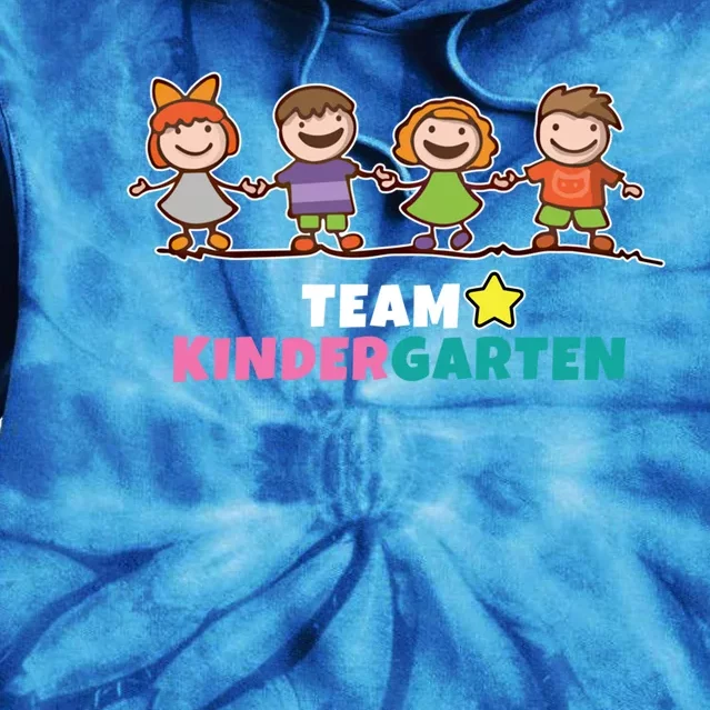 Team Kindergarten Teacher Gift Tie Dye Hoodie