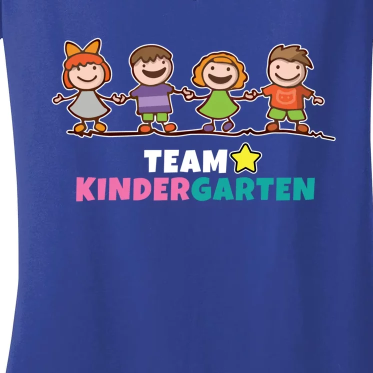 Team Kindergarten Teacher Gift Women's V-Neck T-Shirt