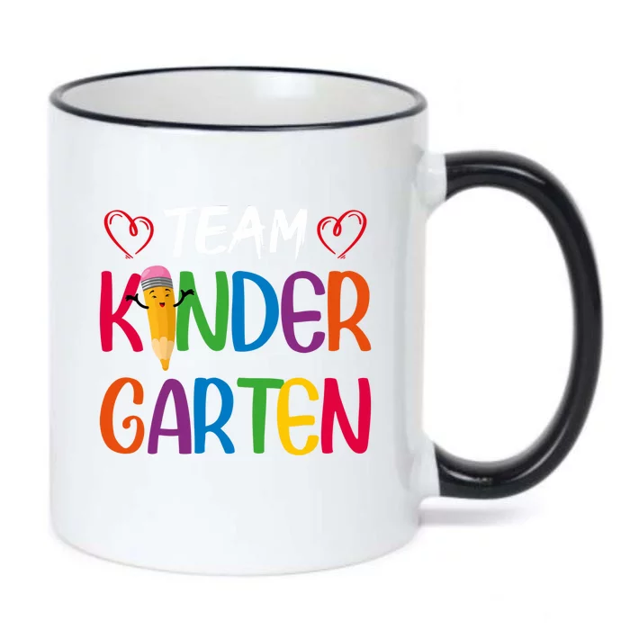 Team Kindergarten Teachers Funny Kindergarten Teacher Gift Black Color Changing Mug