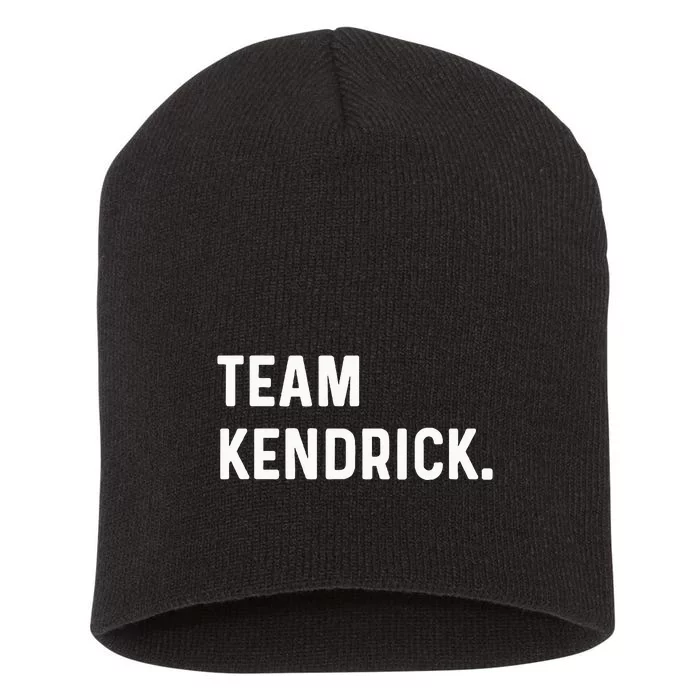 Team Kendrick Short Acrylic Beanie