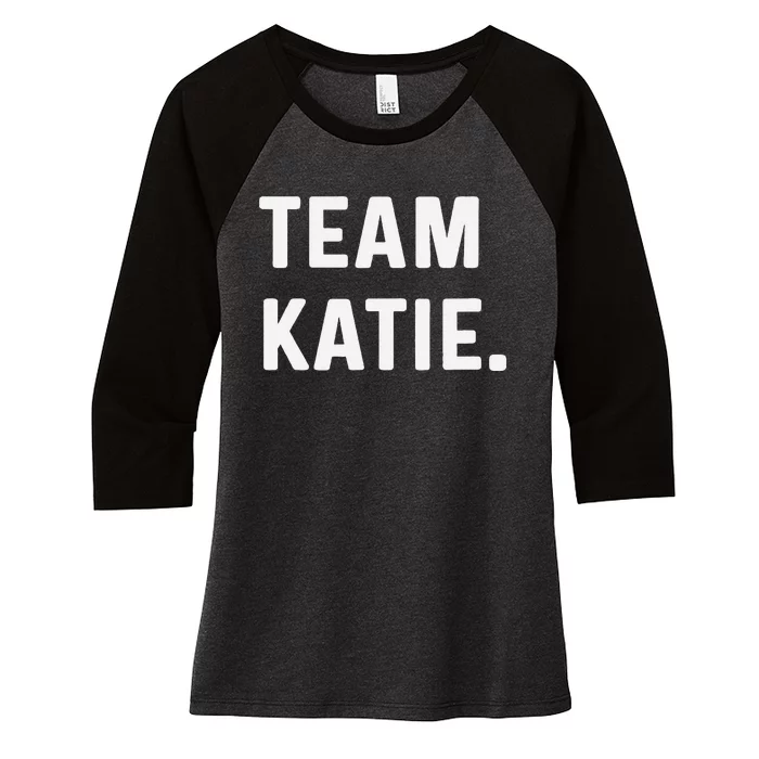 Team Katie Women's Tri-Blend 3/4-Sleeve Raglan Shirt