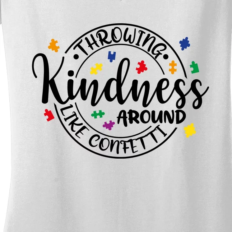 Throwing Kindness Women's V-Neck T-Shirt