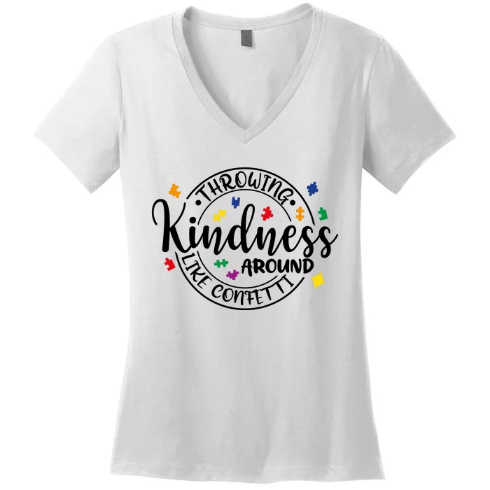 Throwing Kindness Women's V-Neck T-Shirt