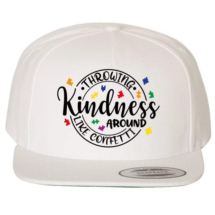 Throwing Kindness Wool Snapback Cap