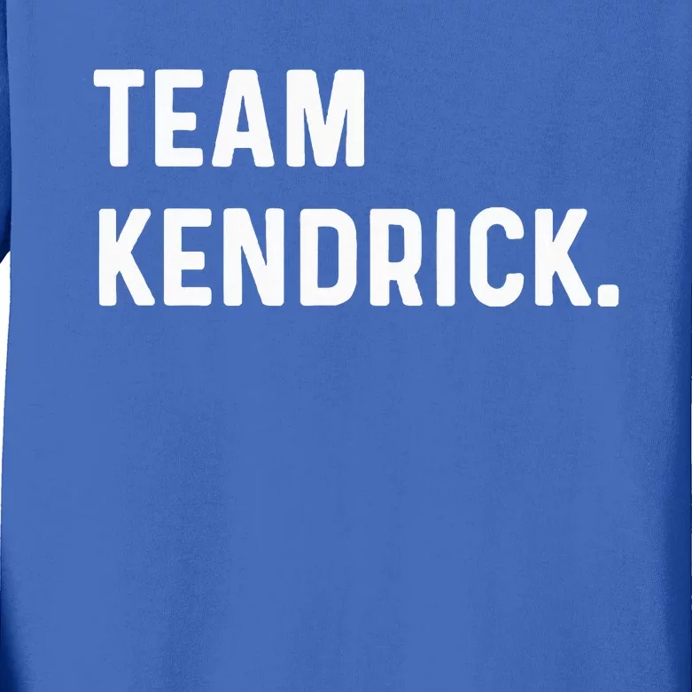 Team Kendrick Kids Long Sleeve Shirt