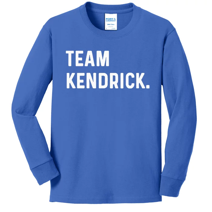 Team Kendrick Kids Long Sleeve Shirt