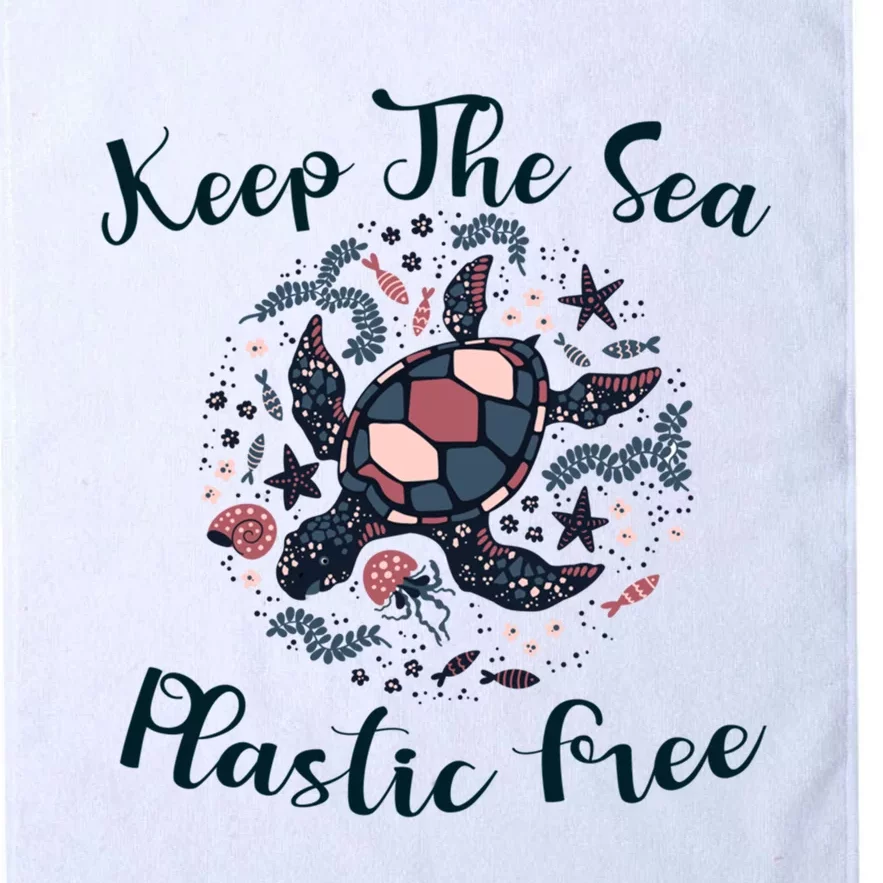 Turtle Keep The Sea Plastic Free Gift Platinum Collection Golf Towel