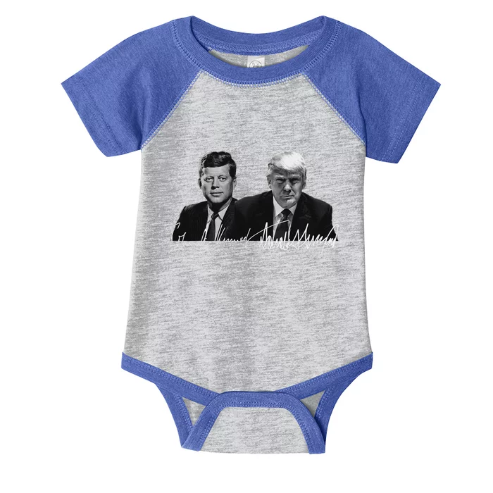 Trump Kennedy Us Presidents Signature Infant Baby Jersey Bodysuit